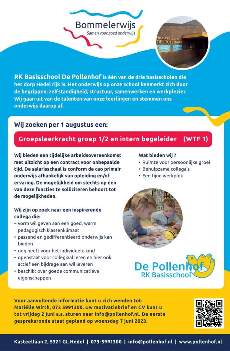 vacature 1/2 IB